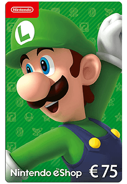 Tarjeta regalo 75 € para Nintendo