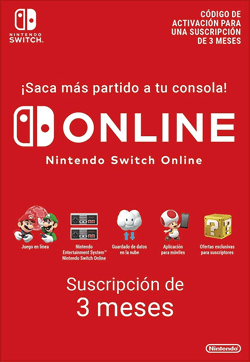 Suscripción individual 3 meses para Nintendo