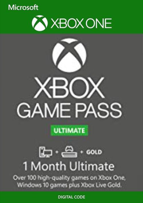 Carátula de 1 Month Xbox Game Pass Ultimate Xbox One / PC (EU) para Multiplataforma