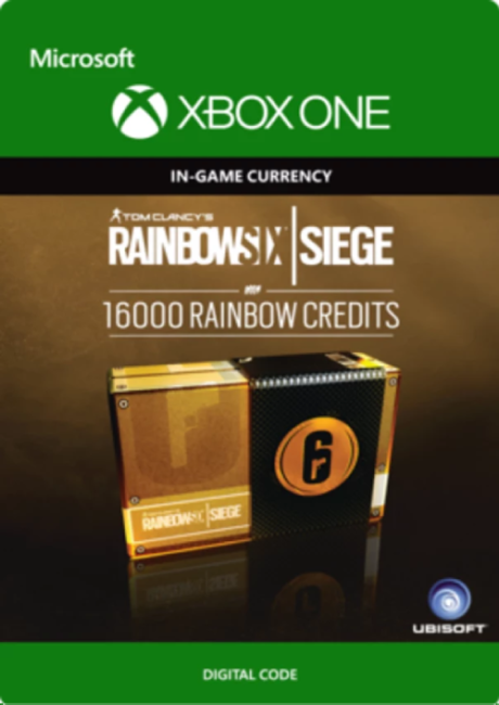Oferta para el producto Tom Clancy's Rainbow Six Siege 16000 Credits Pack Xbox One por solo 32.09€ Carátula de Tom Clancy's Rainbow Six Siege 16000 Credits Pack Xbox One